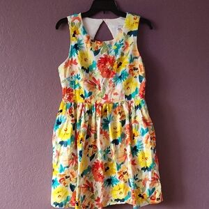 Studio One Yellow Orange Sleeveless Sundress